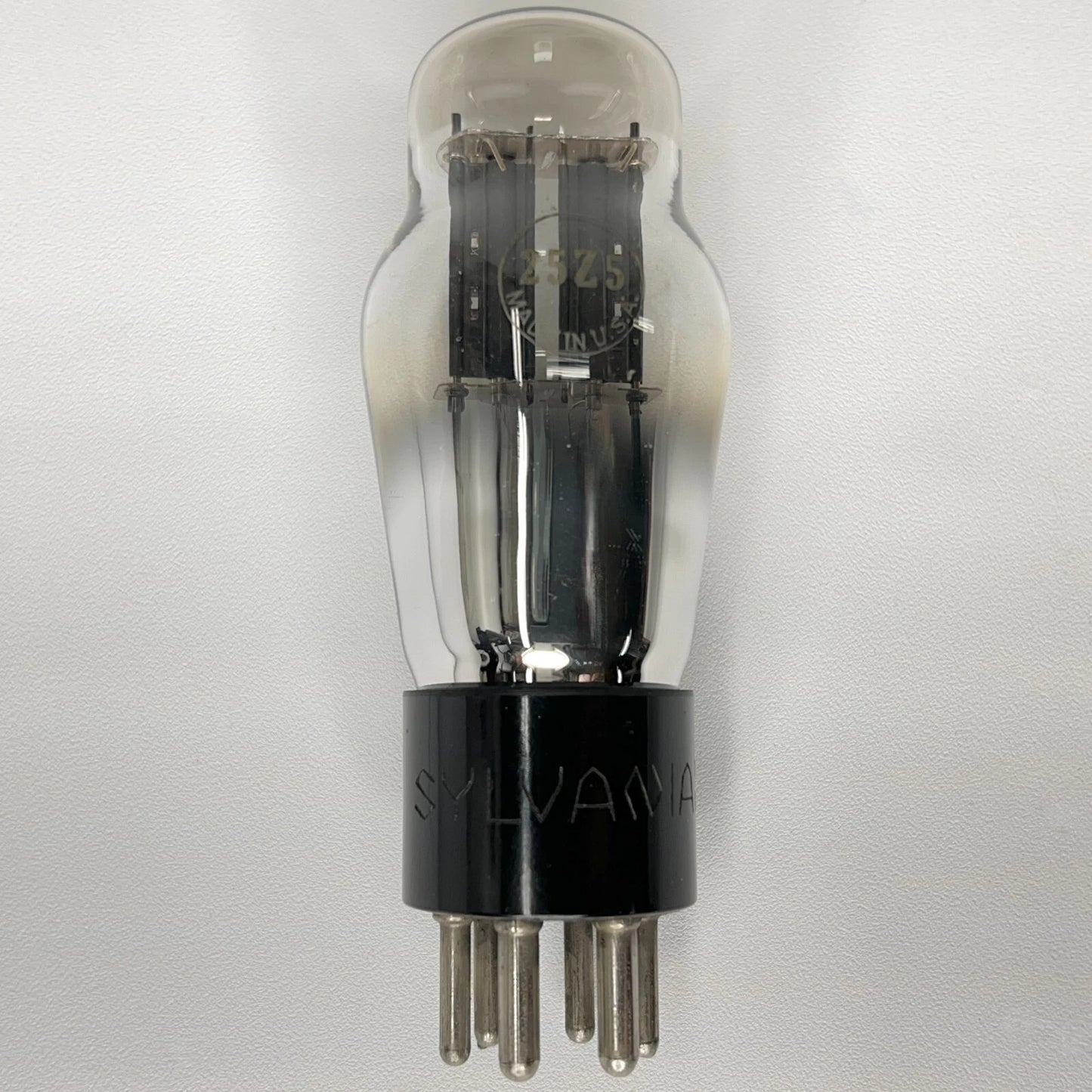 (1) Tested Sylvania 25Z5 Tube Date Code 7C Rectifier Doubler Vintage Vacuum Tube