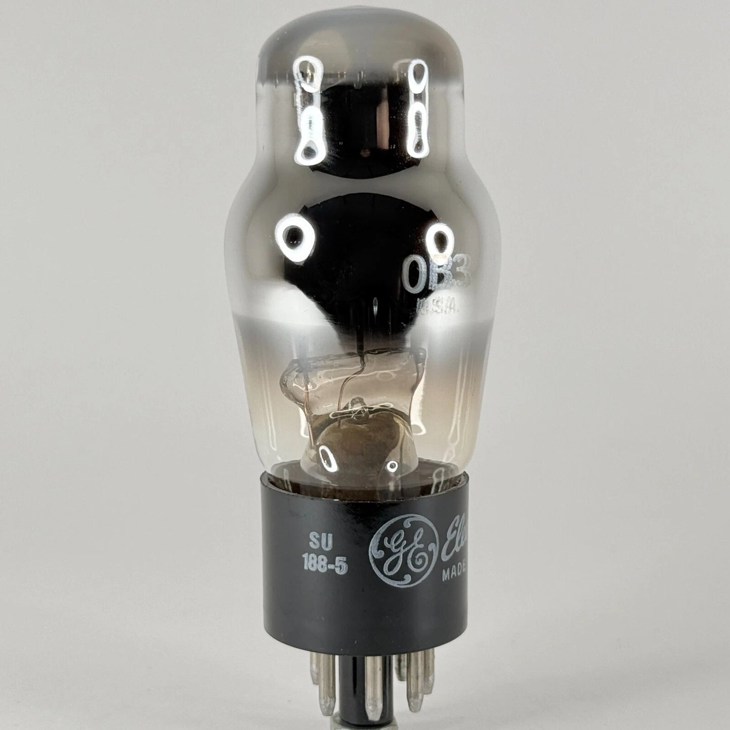(1) Tested GE 0B3 Tube with Box Date Code SU Voltage Regulator Tube