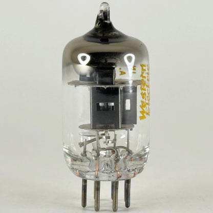 (1) Tested Western Electric 415A Tube Black Plate Square Getter 415 A Pentode