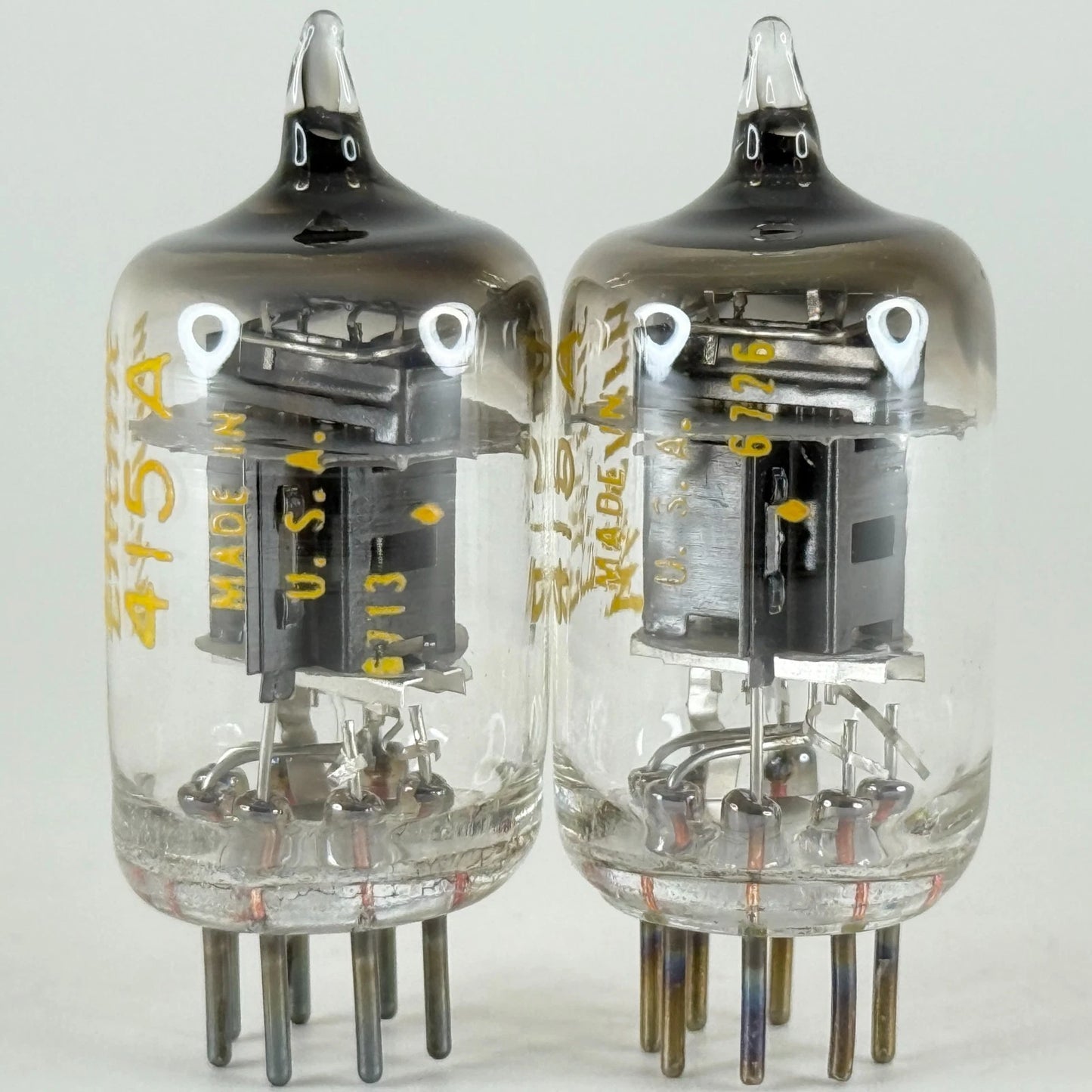 Tested Matched Balanced Pair 1967 Western Electric 415A Tubes Codes 6713 & 6726