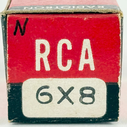 (1) Tested RCA 6X8 Tube with Box Date Code 4-52 Triode Pentode Converter Tube
