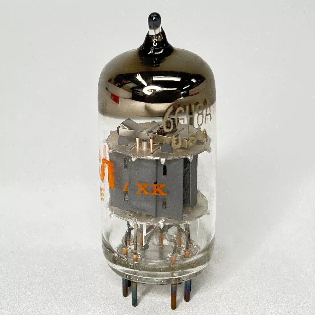 (1) Tested RCA 6GH8A Tube with Box Date Code HE Triode Sharp Cutoff Pentode Tube