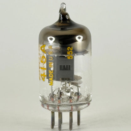 (1) Tested 1955 Western Electric 415A Tube Black Plate Square Getter Code 552