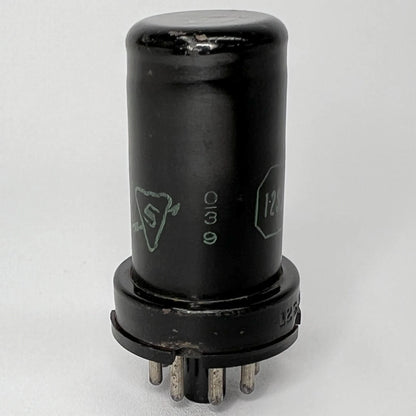 (1) Tested 1950 Sylvania 12SJ7 Tube Code 0-39 Sylvania Green Logo Pentode Tube