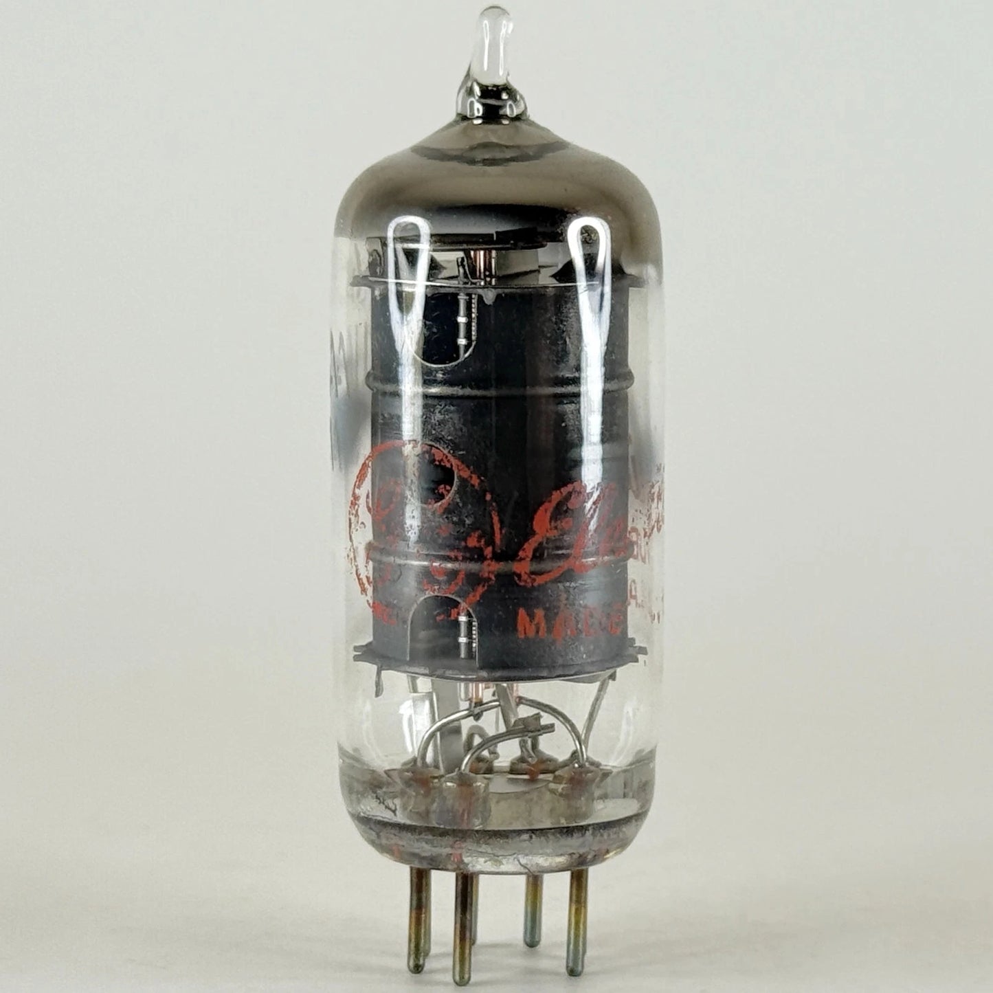 (1) Tested GE 6AU6A Tube with Box Red Letter 6AU6 A Sharp Cutoff Pentode Tube