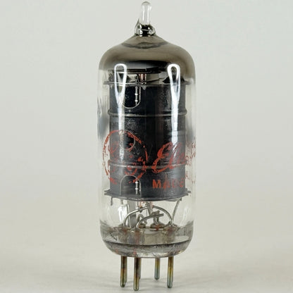 (1) Tested GE 6AU6A Tube with Box Red Letter 6AU6 A Sharp Cutoff Pentode Tube