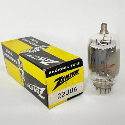 (1) Tested Strong NOS Zenith 22JU6 Tube with Box Date Code 274 Beam Power Tube