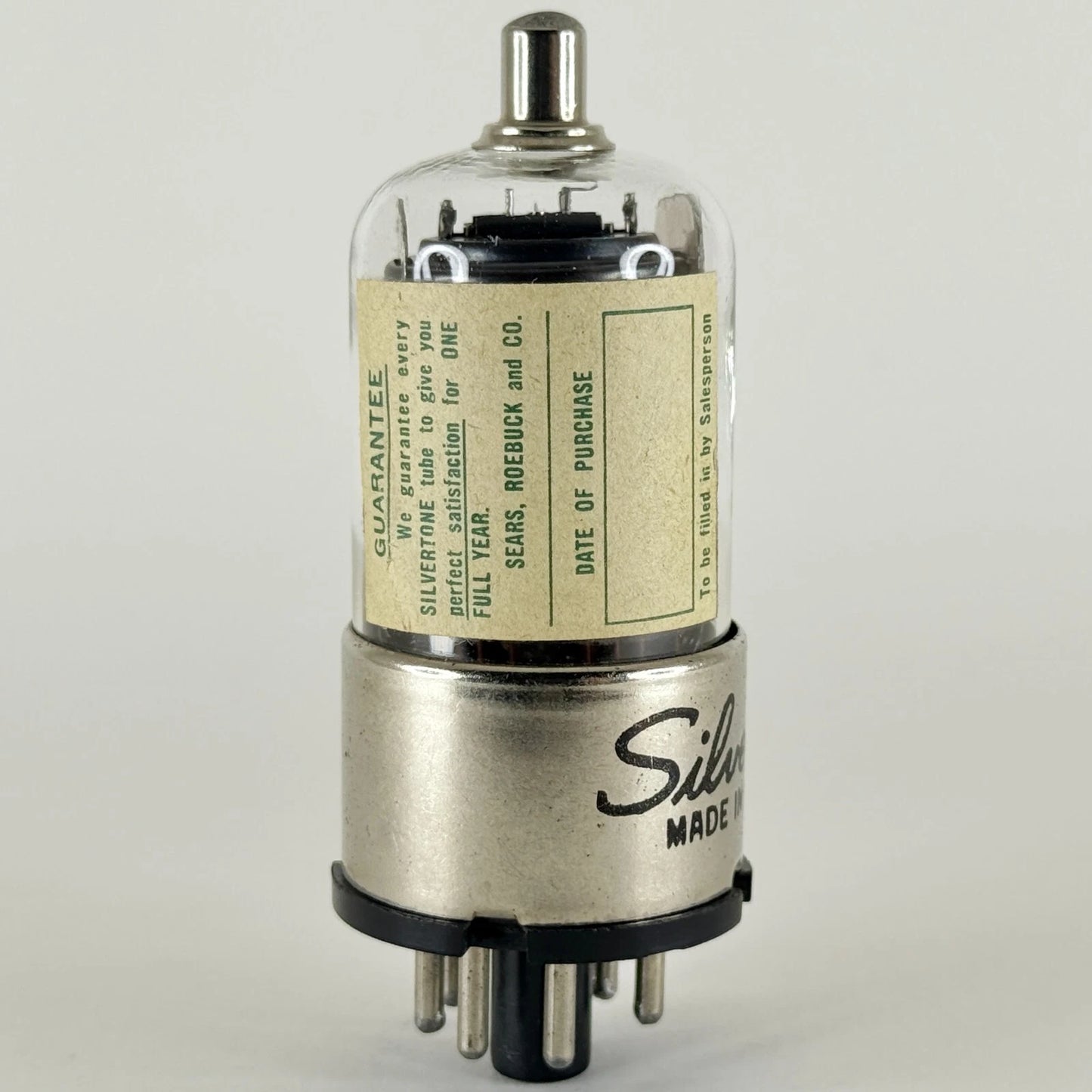 (1) Tested Silvertone 6J7GT Tube Date Code 94X 6J7 GT Sharp Cutoff Pentode Tube