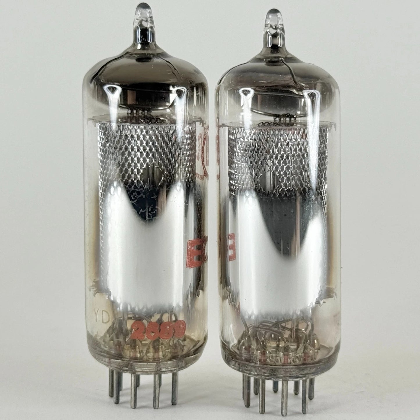 Tested Matched Pair BRT Radio ECH81 Tubes (6AJ8 Tubes) with Boxes Codes YD1 7H