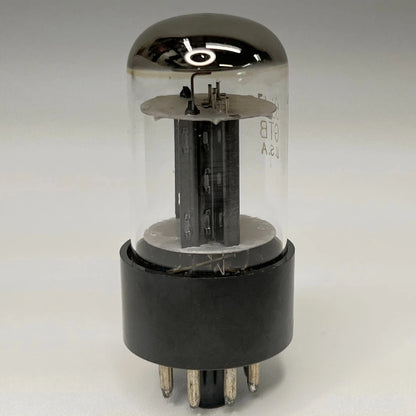 (1) Tested 1966 GE 6SN7GTB Tube Black Plates Halo O Getter Code KV 6SN7 GT