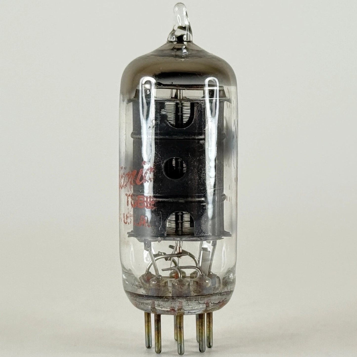 (1) Tested GE 6AU6A Tube with Box Red Letter 6AU6 A Sharp Cutoff Pentode Tube