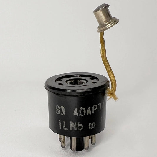 Vintage Adaptol No. 83 Tube Socket Adapter To Replace 1LN5 Tube with 1N5 Tube