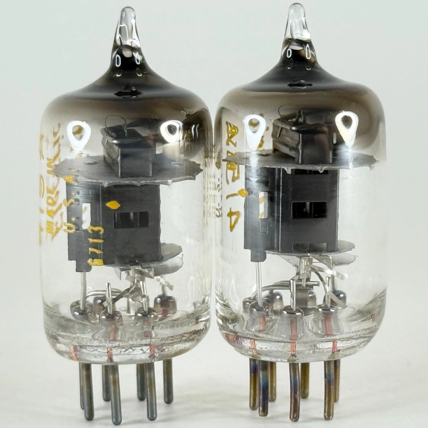 Tested Matched Balanced Pair 1967 Western Electric 415A Tubes Codes 6713 & 6726