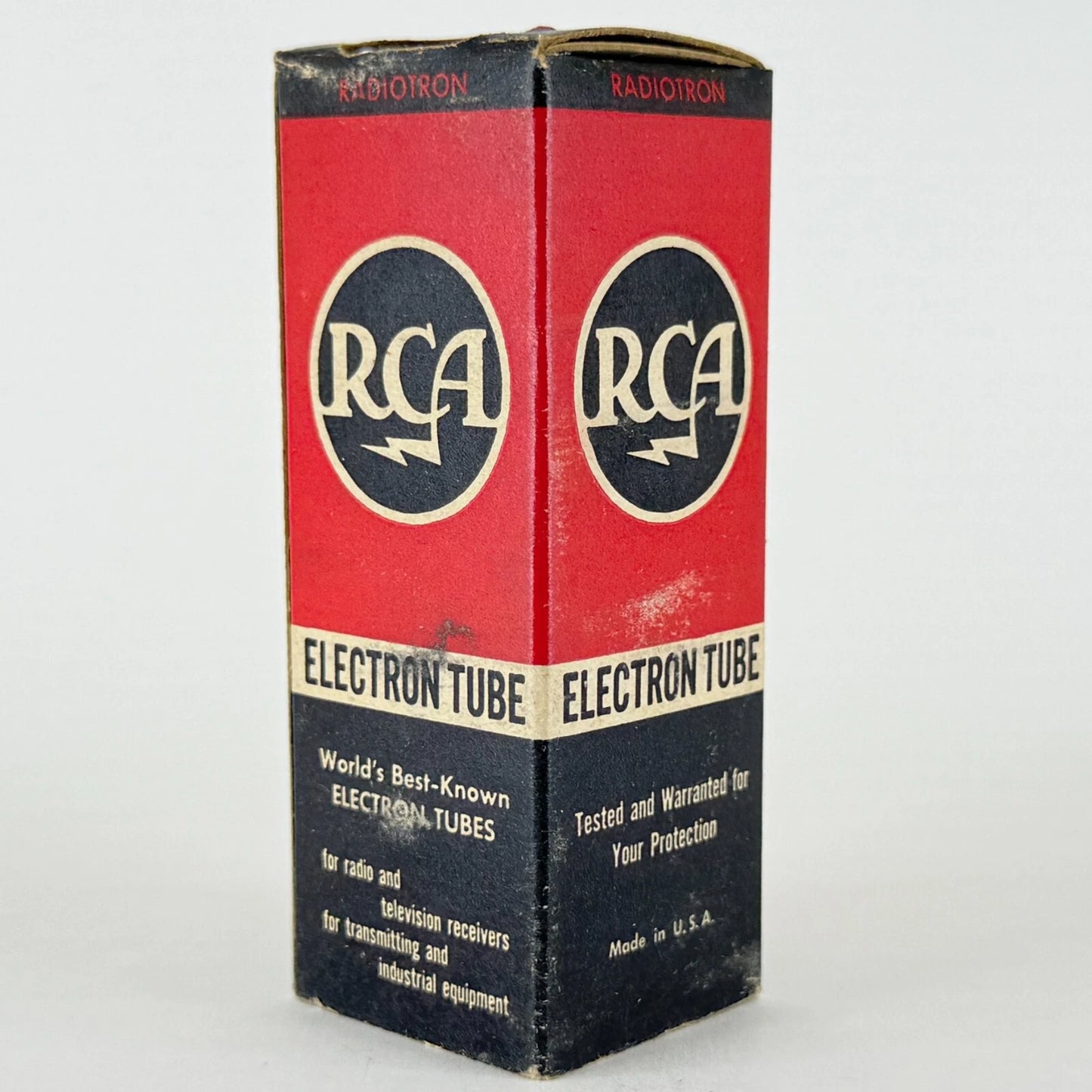 (1) NOS Tested RCA 6AF6G Eye Tube with Box Bright Green Magic Eye Code HY