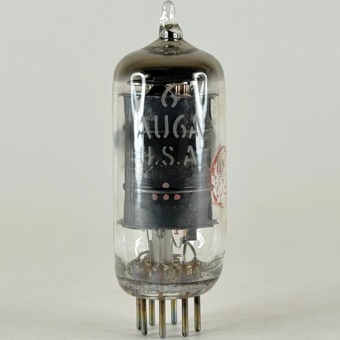 (1) Tested GE 6AU6A Tube with Box Red Letter 6AU6 A Sharp Cutoff Pentode Tube