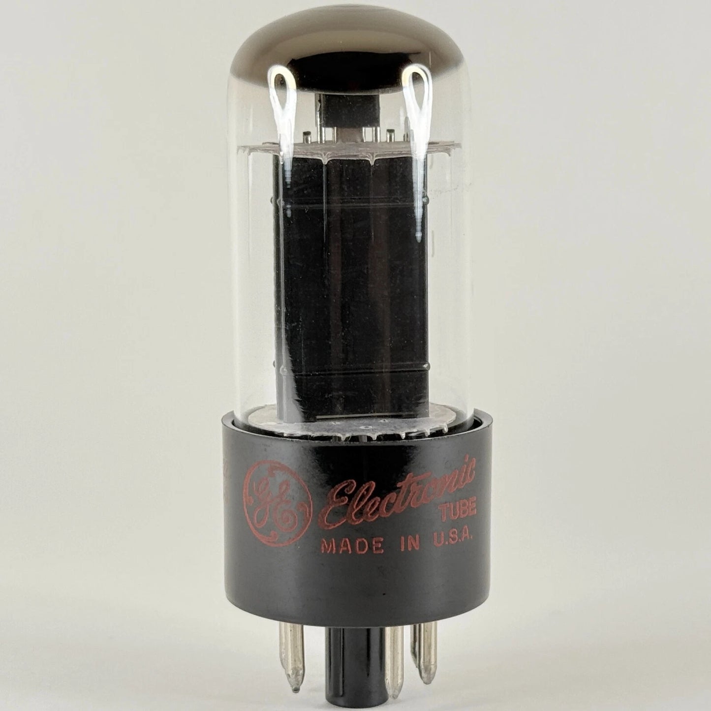 (1) Tested Strong GE 6W6GT Tube Date Code 64-22 Red Letter Halo Getter 6W6 GT