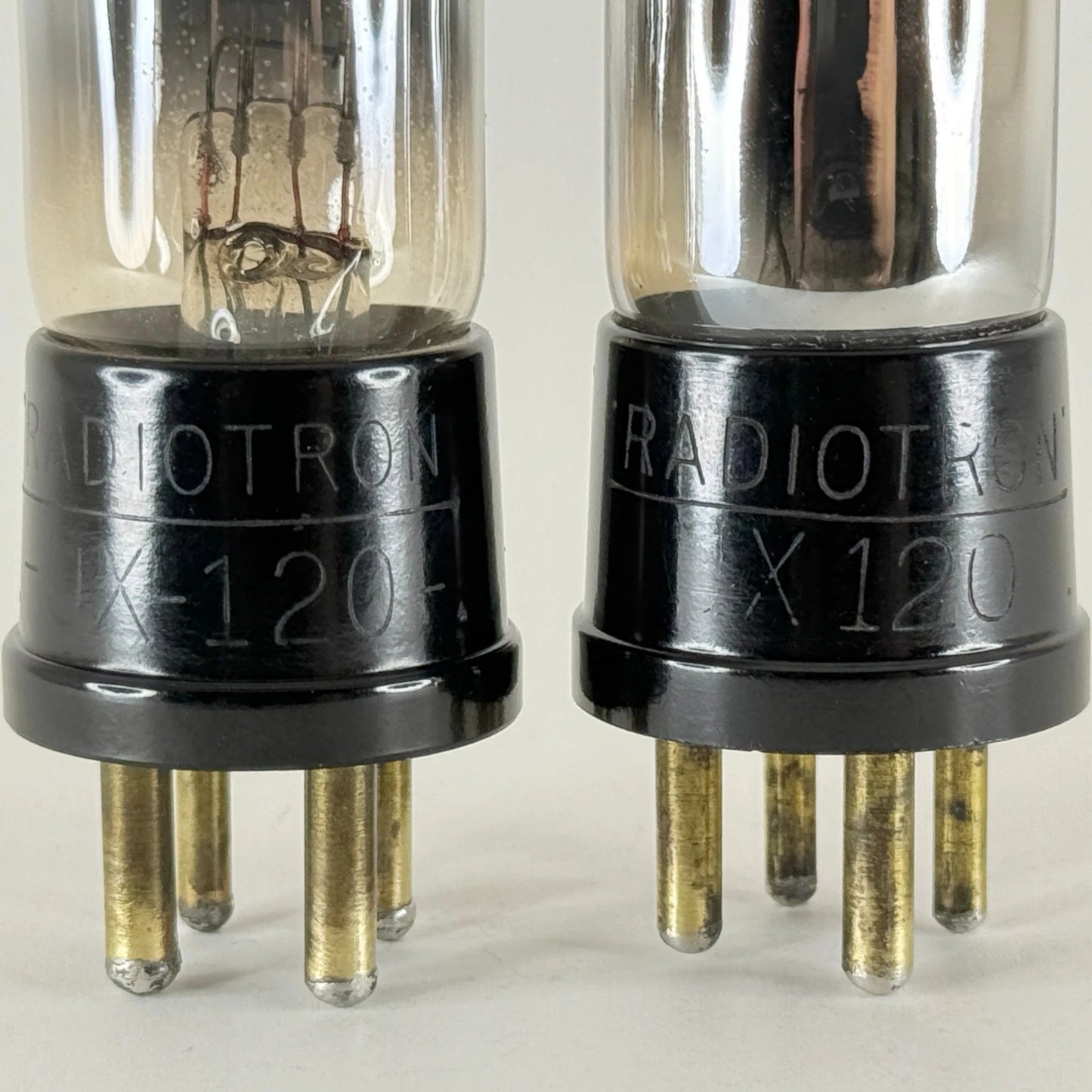 Tested Balanced Matched Pair RCA Radiotron UX-120 Tubes Type 20 UX 120 Tubes (d)