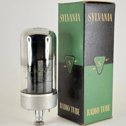 (1) Tested 1951 Sylvania 5AZ4 Tube with Box Code 1-52 Loctal Tube Rectifier (b)
