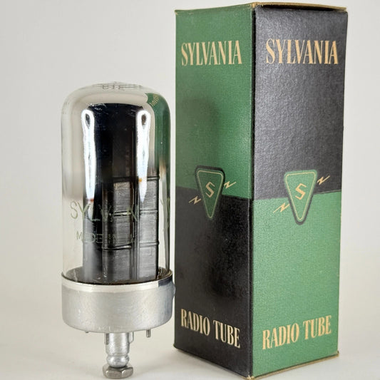(1) Tested 1951 Sylvania 5AZ4 Tube with Box Code 1-52 Loctal Tube Rectifier (b)
