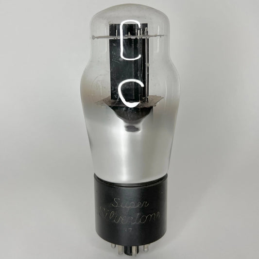 (1) Tested Super Silvertone 6N6G Tube Engraved Base Silvertone 6N6 G Triode Tube