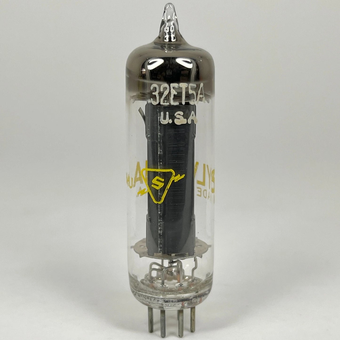 (1) Tested Sylvania 32ET5A Tube with Box Date Code BAU 32ET5 A Power Tube (a)