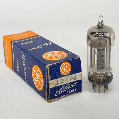 (1) Tested GE 12AV6 Tube with Box General Electric 12AV6 Vacuum Tube
