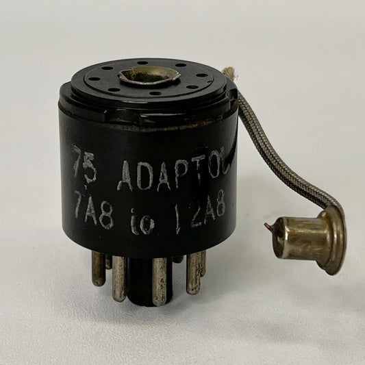 Vintage Adaptol No. 75 Tube Socket Adapter Replace 12A8 Tube with 7A8 Tube