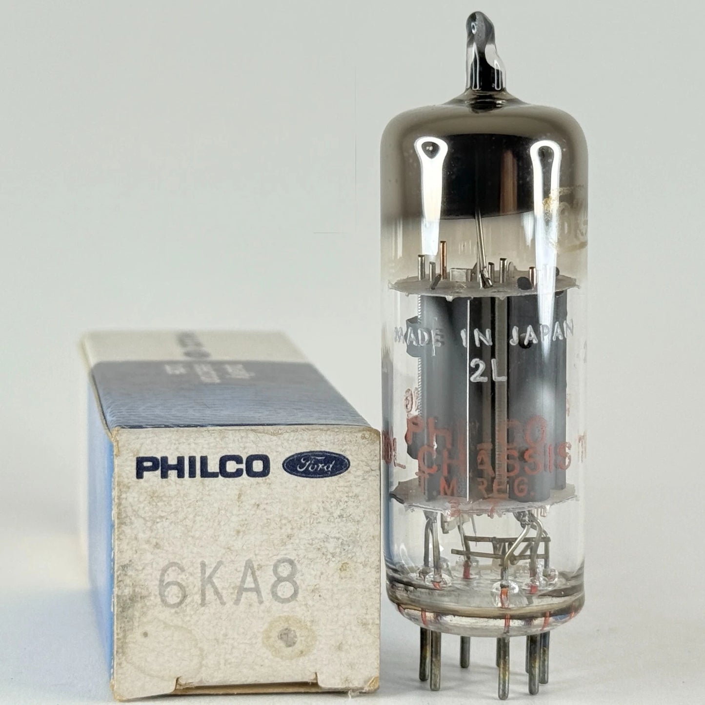(1) Tested Ford Philco 6KA8 Tube and Box Japan Date Code 2L Triode Pentode (b)