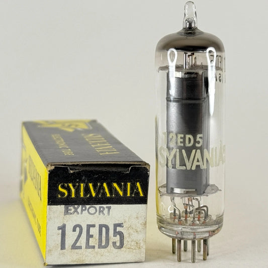 (1) Tested Very Strong Sylvania Export 12ED5 Tube and Box Date Code RAE (c)