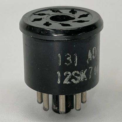 Vintage Adaptol No. 131 Tube Socket Adapter Convert 12SK7 Tube to 12SA7 Tube (b)