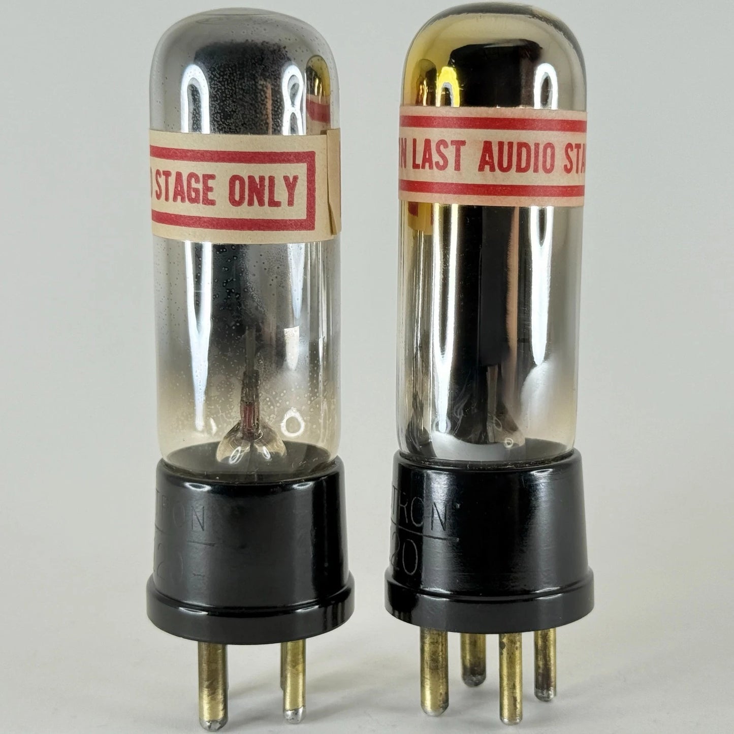 Tested Balanced Matched Pair RCA Radiotron UX-120 Tubes Type 20 UX 120 Tubes (d)