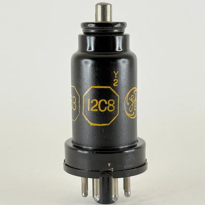 (1) Tested GE 12C8 Tube VT-153 Date Code Y2 Twin Diode Remote Cutoff Pentode