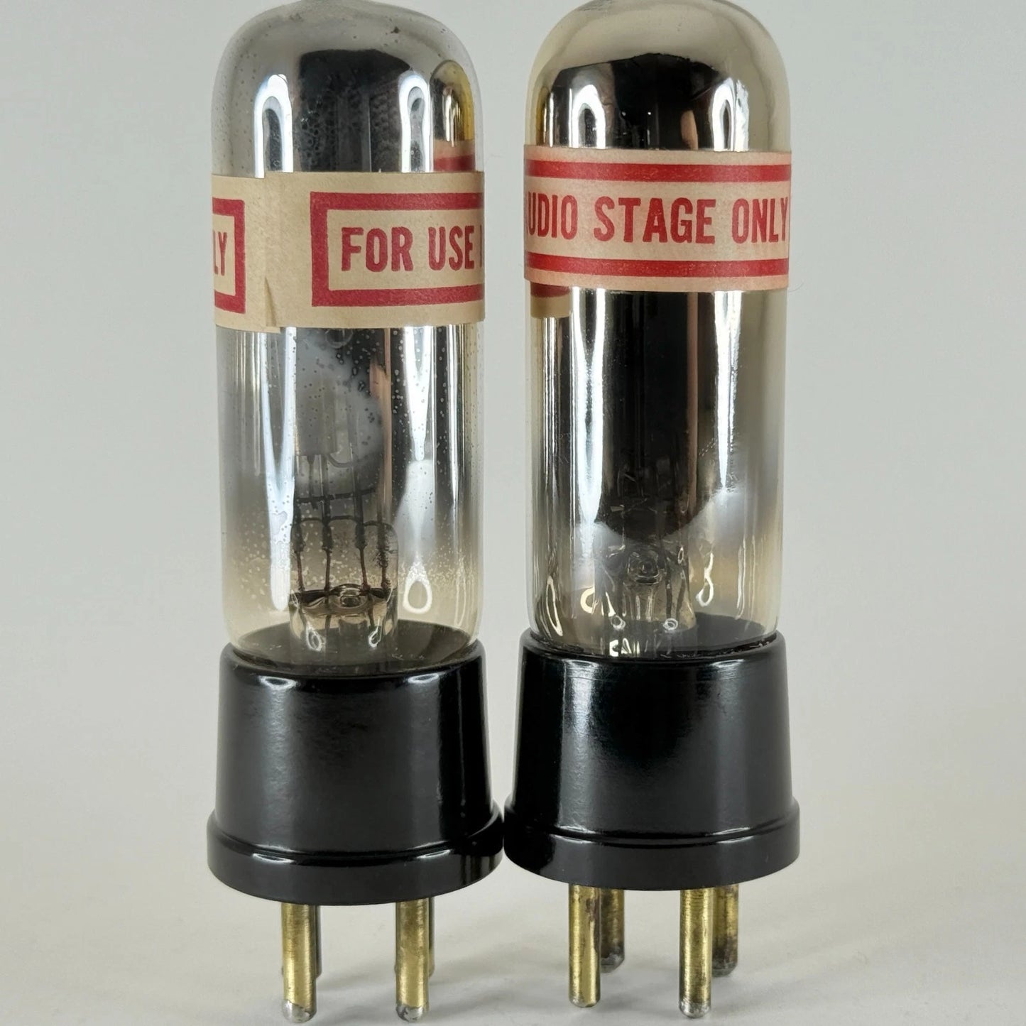 Tested Balanced Matched Pair RCA Radiotron UX-120 Tubes Type 20 UX 120 Tubes (d)