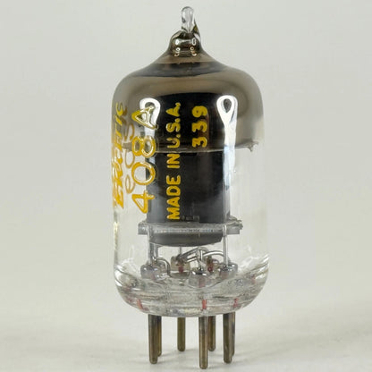 (1) Tested 1953 Western Electric 6028 408A Tube Black Plates Square Get Code 339