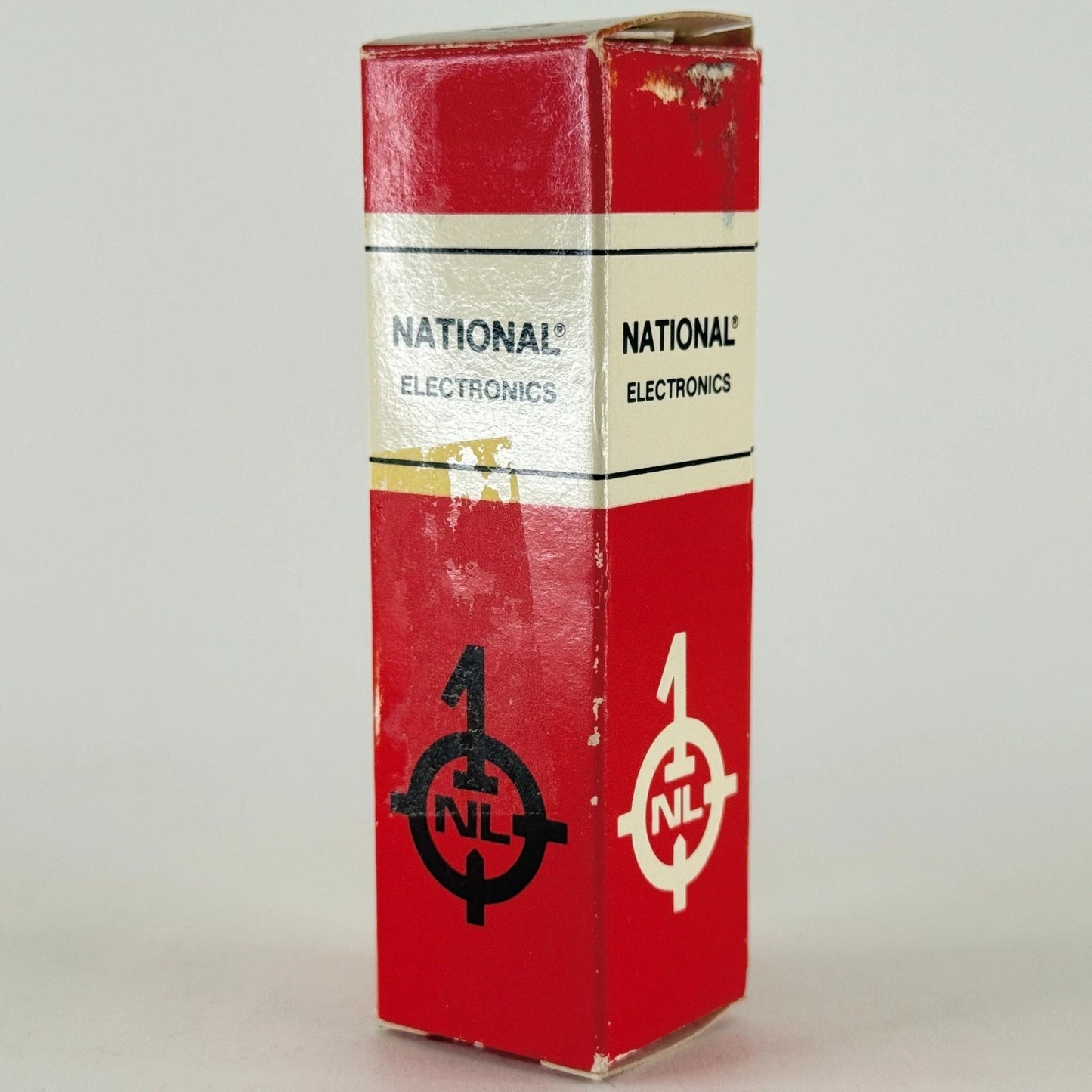 (1) Tested National Electronics 5686 Tube with Box Beam Power Vacuum Tube (a)