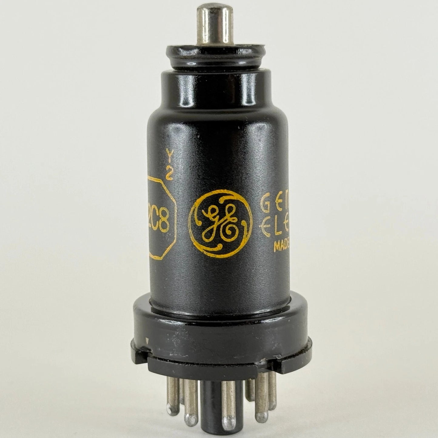 (1) Tested GE 12C8 Tube VT-153 Date Code Y2 Twin Diode Remote Cutoff Pentode