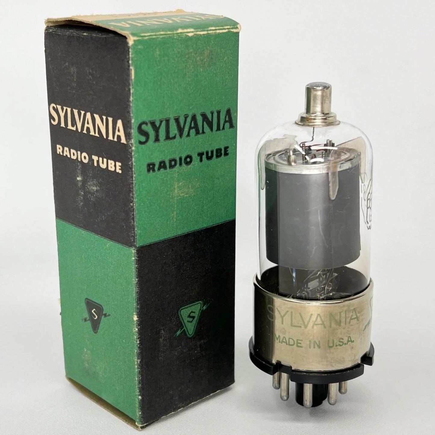(1) Tested Sylvania 6K8GT Tube with Box Date Code 7-52 Sylvania 6K8 GT Converter