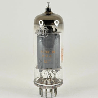 (1) Tested RCA 6GU7 Tube with Box Date Code BT Tall Gray Plates Halo Getter