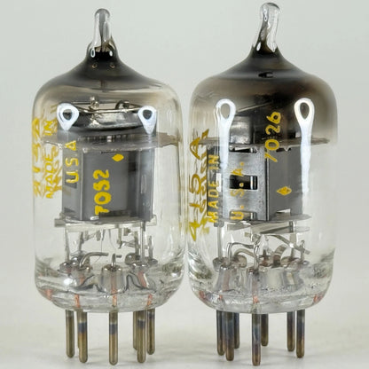 Tested Matched Pair 1970 Western Electric 415A Tubes Black Plate Codes 7026 7052