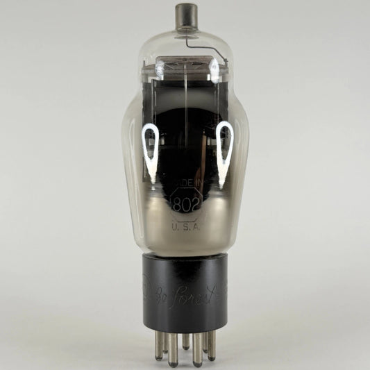 (1) Tested RCA DeForest 802 Tube Engraved Base Type 802 Tube Power Pentode