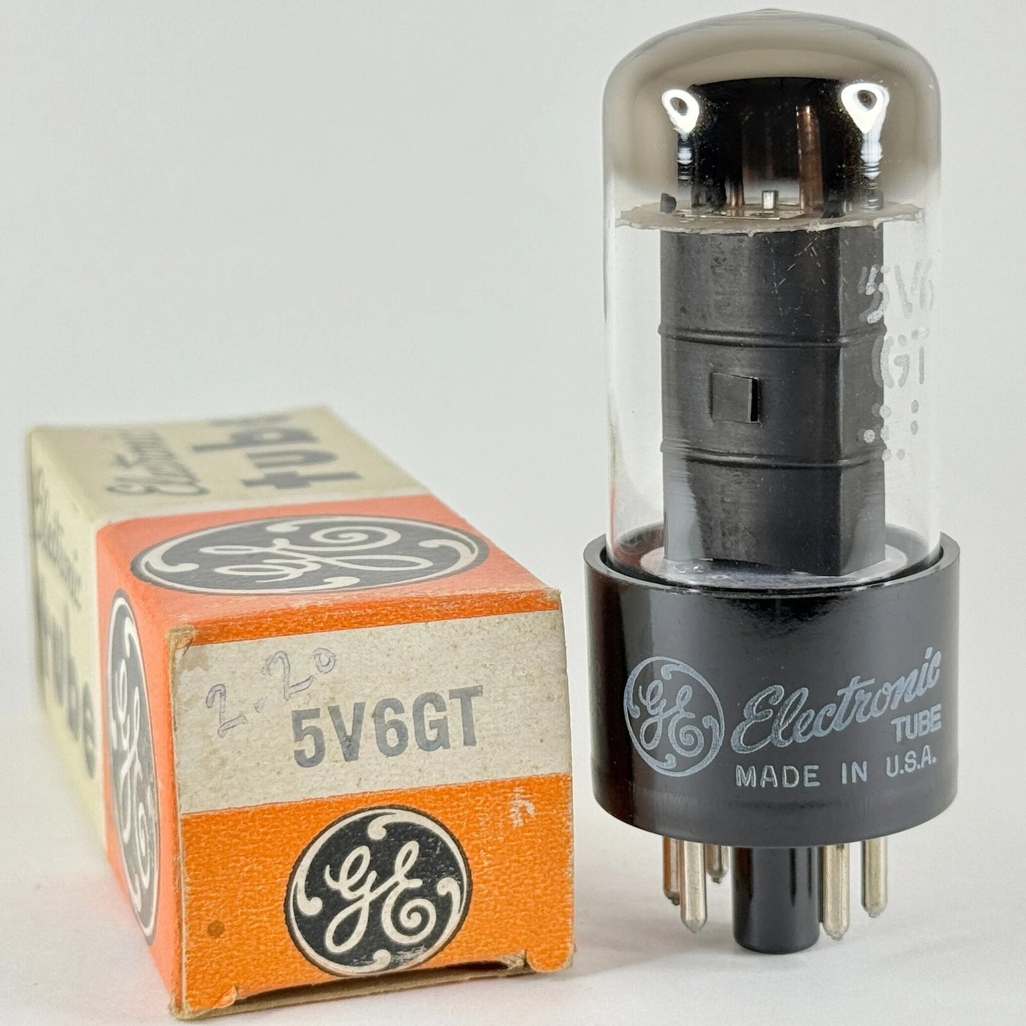 (1) Tested GE 5V6GT Tube with Box Date Code 58-48 GE 5V6 GT Beam Power Tube