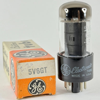 (1) Tested GE 5V6GT Tube with Box Date Code 58-48 GE 5V6 GT Beam Power Tube