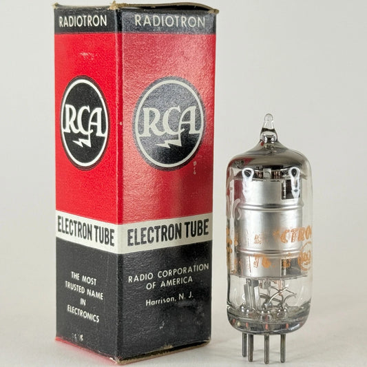 (1) Tested RCA 12EA6 Tube with Box Date Code NM Silver Plate Pentode Tube (a)