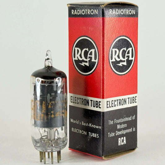 (1) Tested RCA 12EA6 Tube with Box Date Code MB Black Plate Pentode Tube (a)