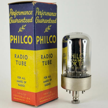 (1) Tested Philco 7K7 Tube with Box Date Code P8 Diode Triode Loktal Tube