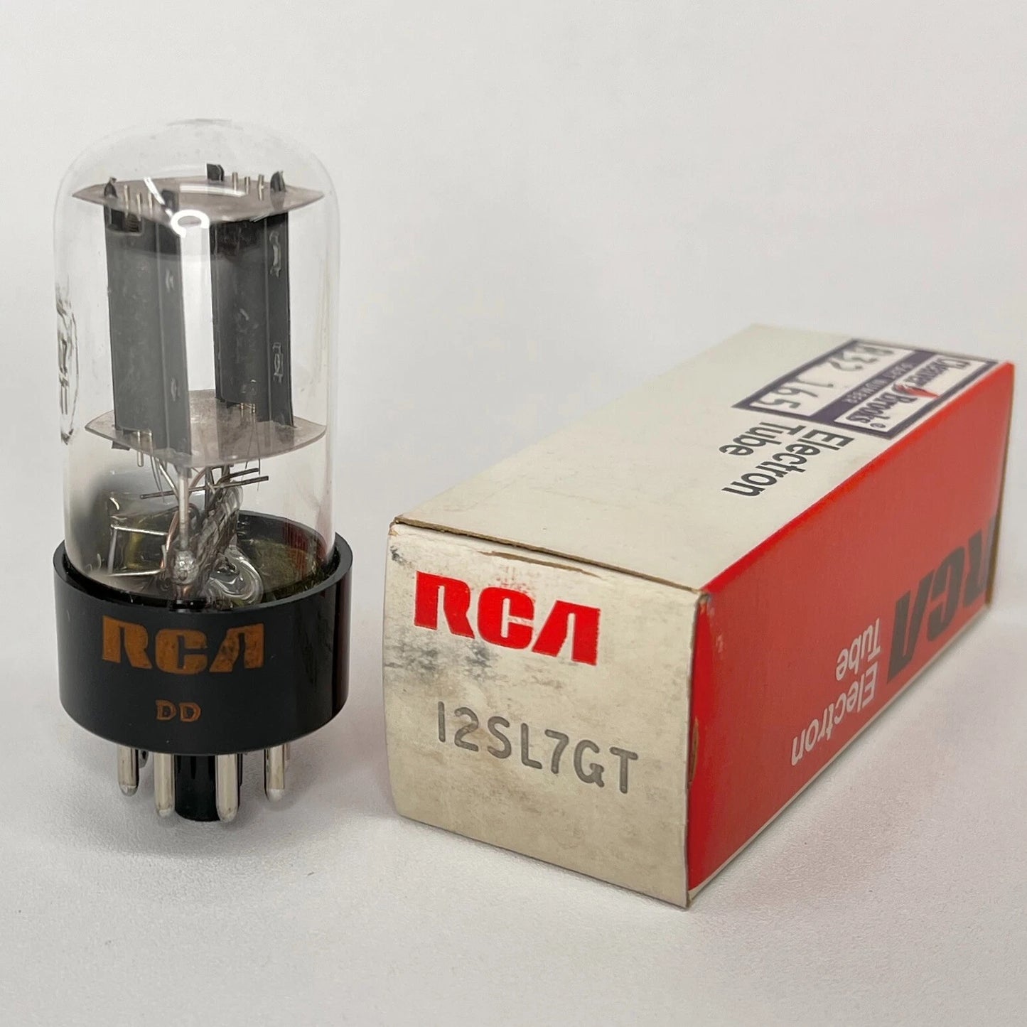 (1) Tested Balanced RCA 12SL7GT Tube Black Plates DD Cleaver Brooks 12SL7 GT (b)