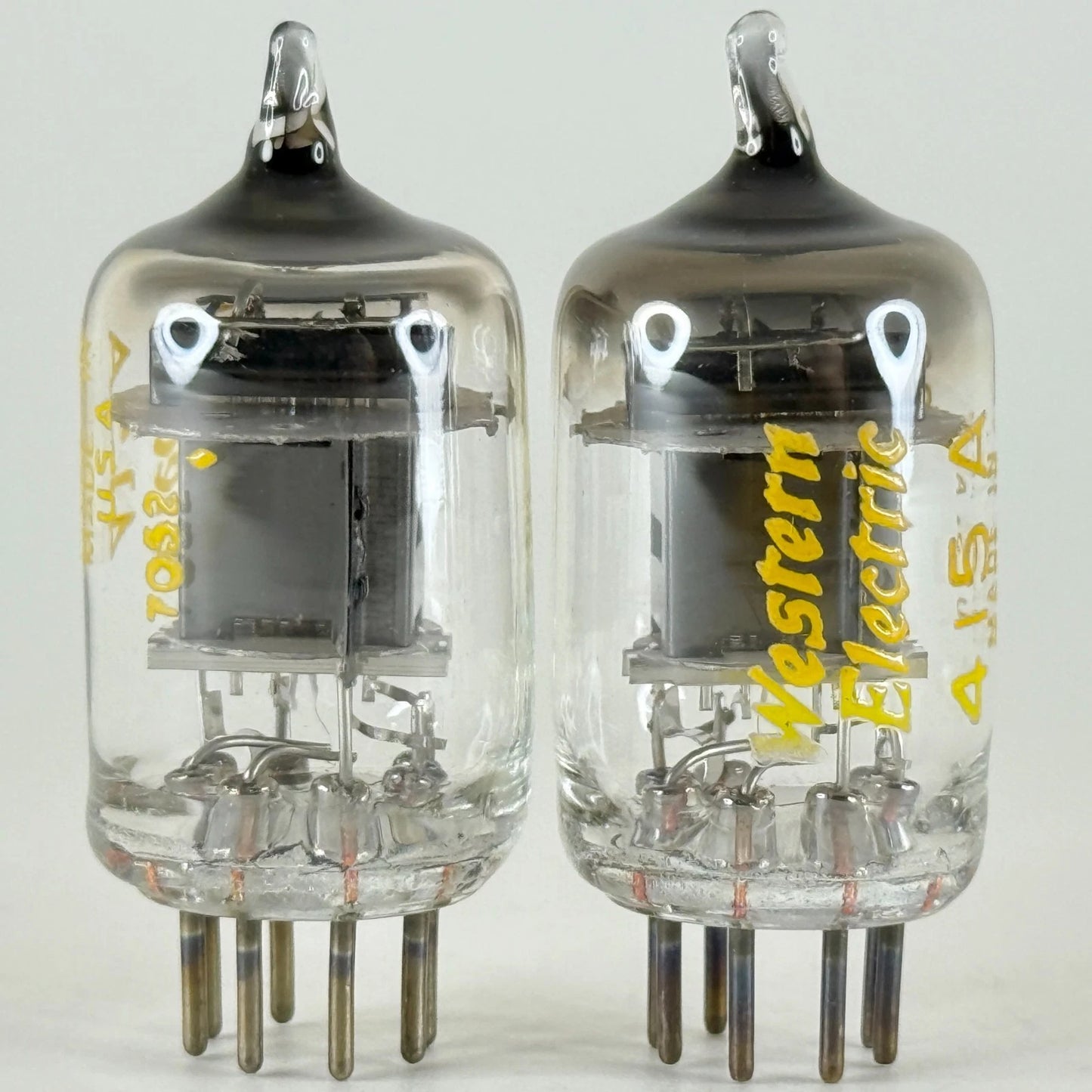Tested Matched Pair 1970 Western Electric 415A Tubes Black Plate Codes 7026 7052
