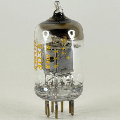 (1) Tested 1973 Western Electric 403B Tube Code 7326 Black Plates O Ring Getter