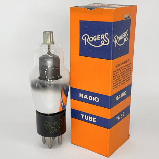 (1) Tested Strong Rogers 2X2 Tube with Box Made in Canada Vacuum Rectifier Tube