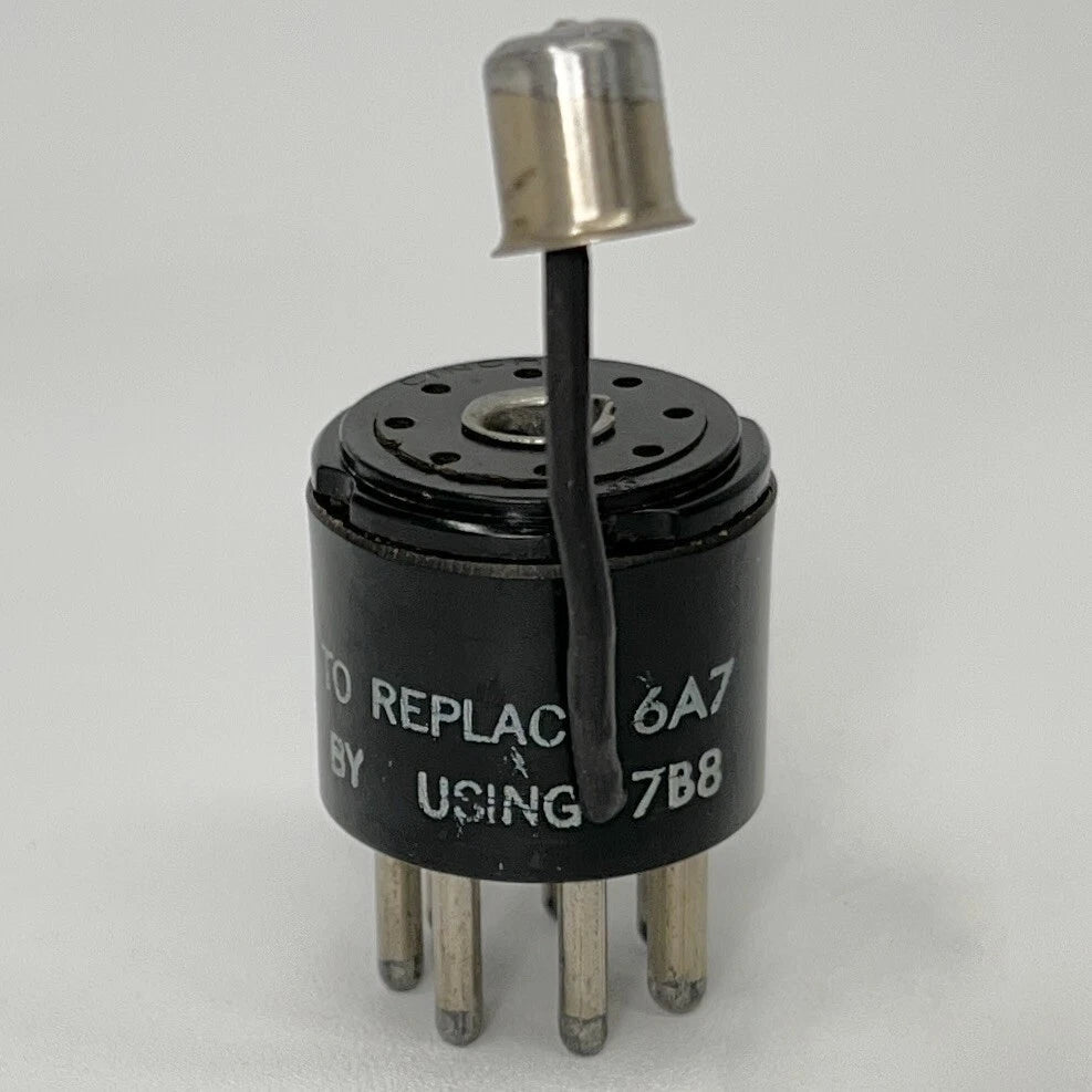 Vintage JFD Sockette 71AG Radio Tube Socket Adapter For 6A7 Tube to 7B8 Tube